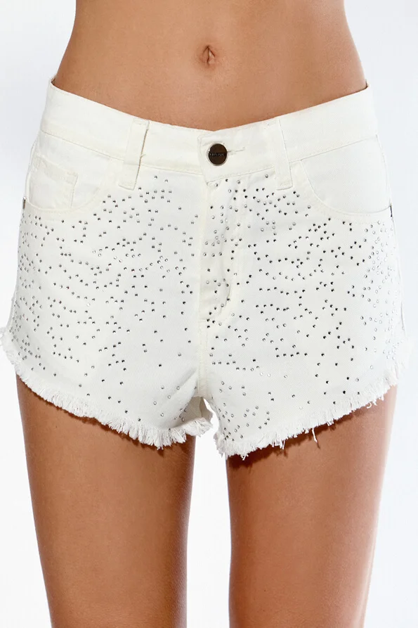 Short Mini Maria Blanco Strass