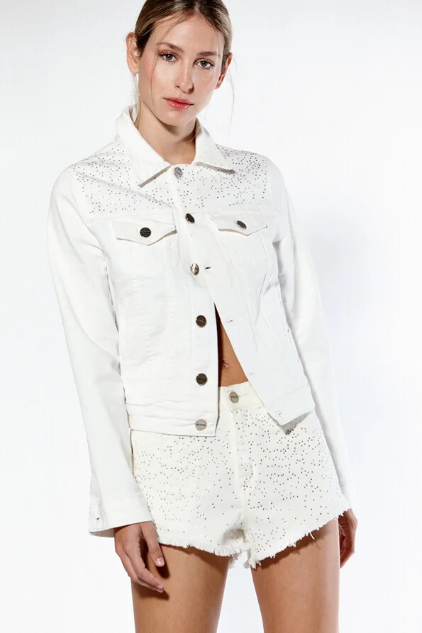 Short Mini Maria Blanco Strass