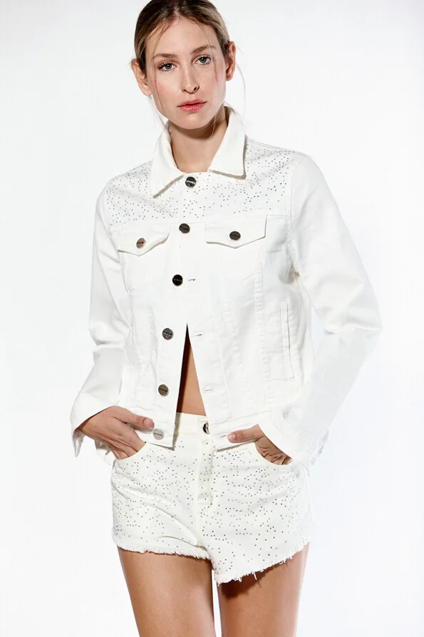 Short Mini Maria Blanco Strass