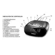 Radio Reloj Noblex RJ-780 AM/FM Visor grande, doble alarma