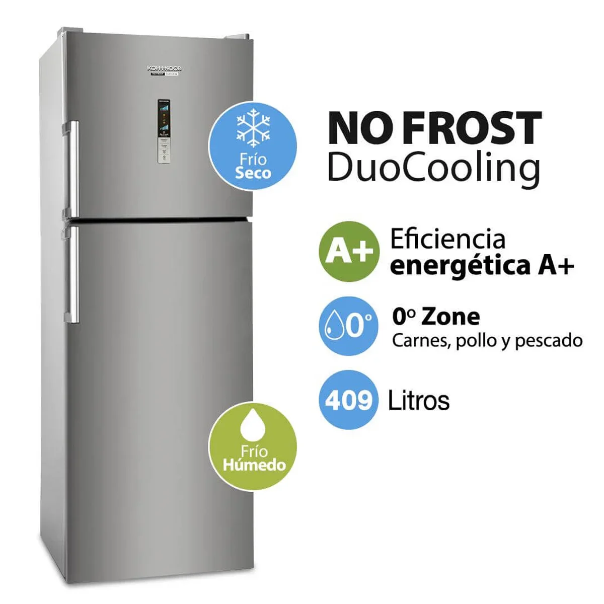 Heladera NO FROST DuoCooling 409 L. KHDA42D/8