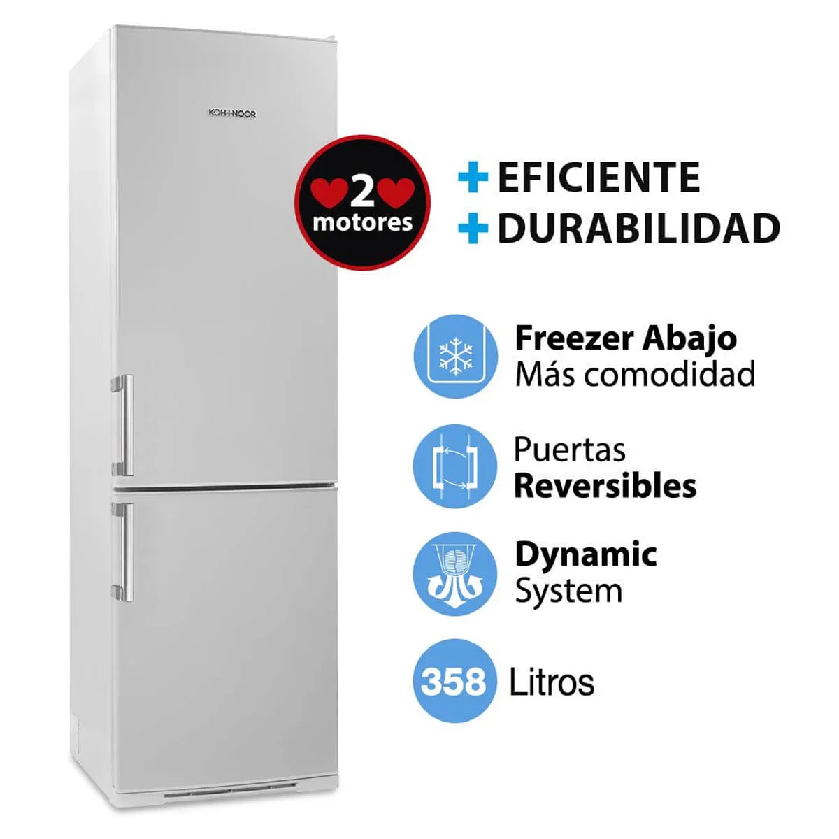 Heladera Cíclica 2 motores 358 L. KGA-4094/7