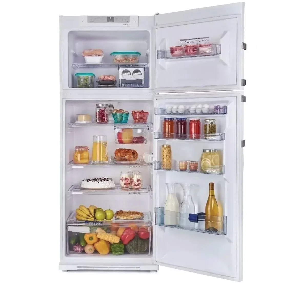 Heladera con Freezer Arriba 413 Lts. Color Blanco KHD43/7
