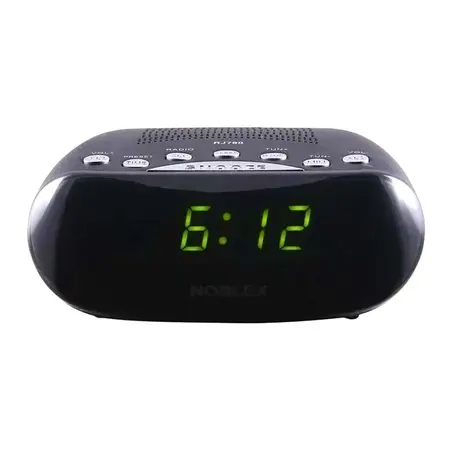 Radio Reloj Noblex RJ-780 AM/FM Visor grande, doble alarma